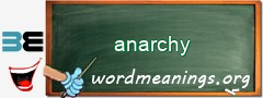 WordMeaning blackboard for anarchy